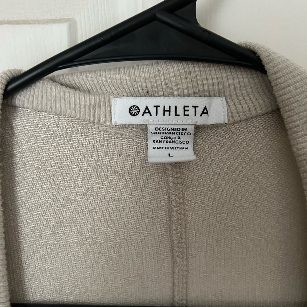 Athleta Beige Knit Cardigan